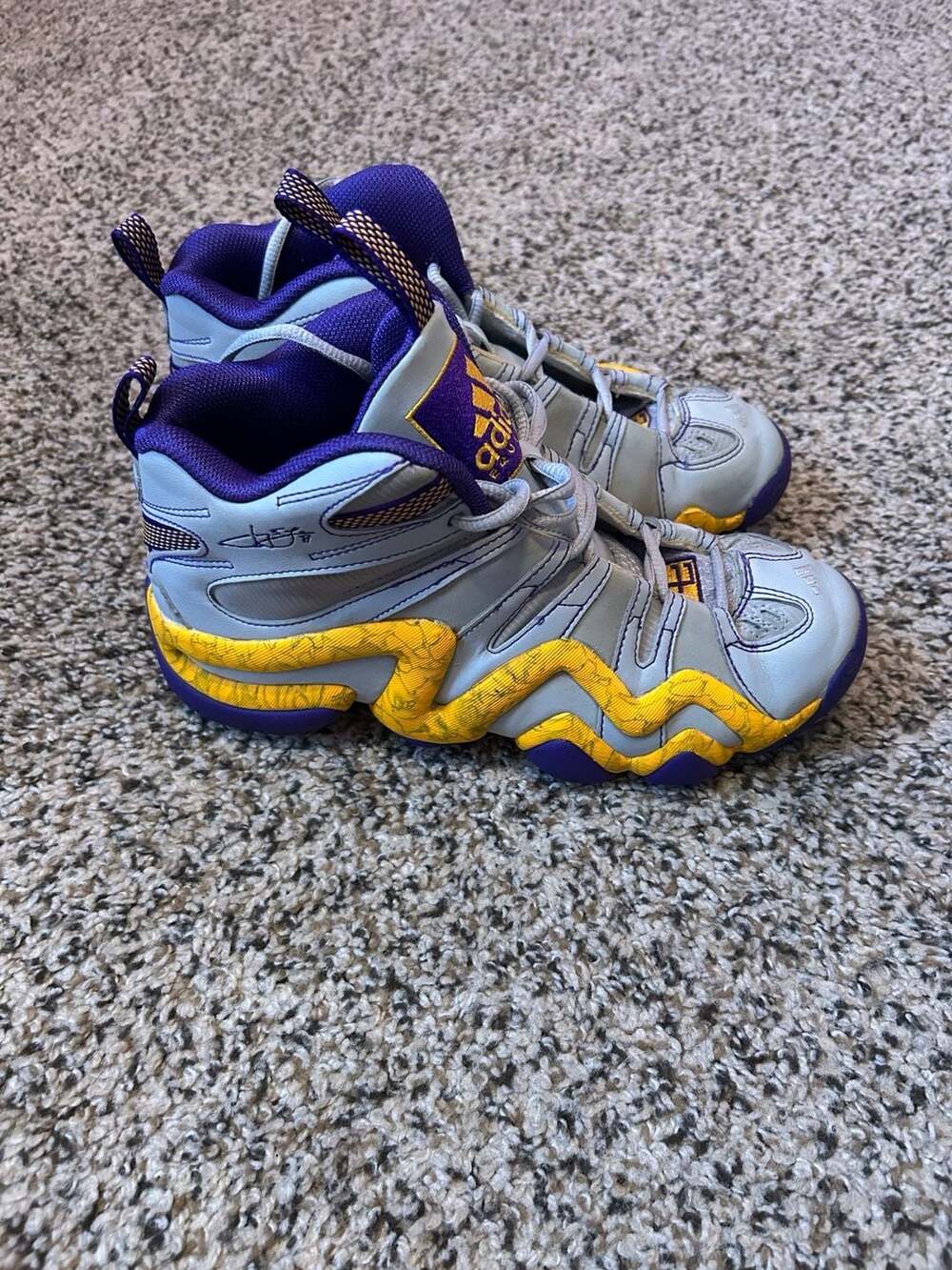 Adidas Crazy 8 Jeremy Lin PE EQT Kobe Slam Dunk Contest Rasta 1997 Lakers Sz 8